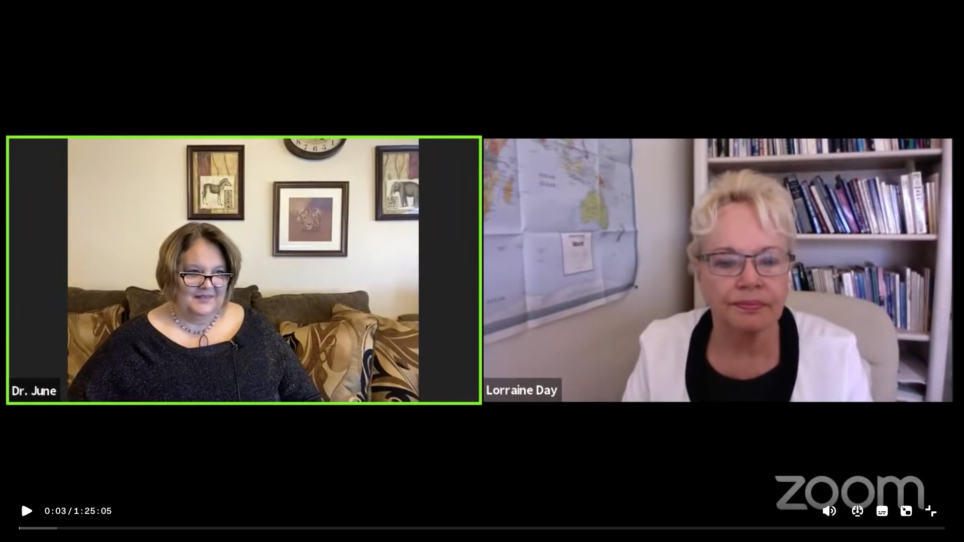 Dr. June Knight Interview with Dr. Lorraine Day on Flashdrive